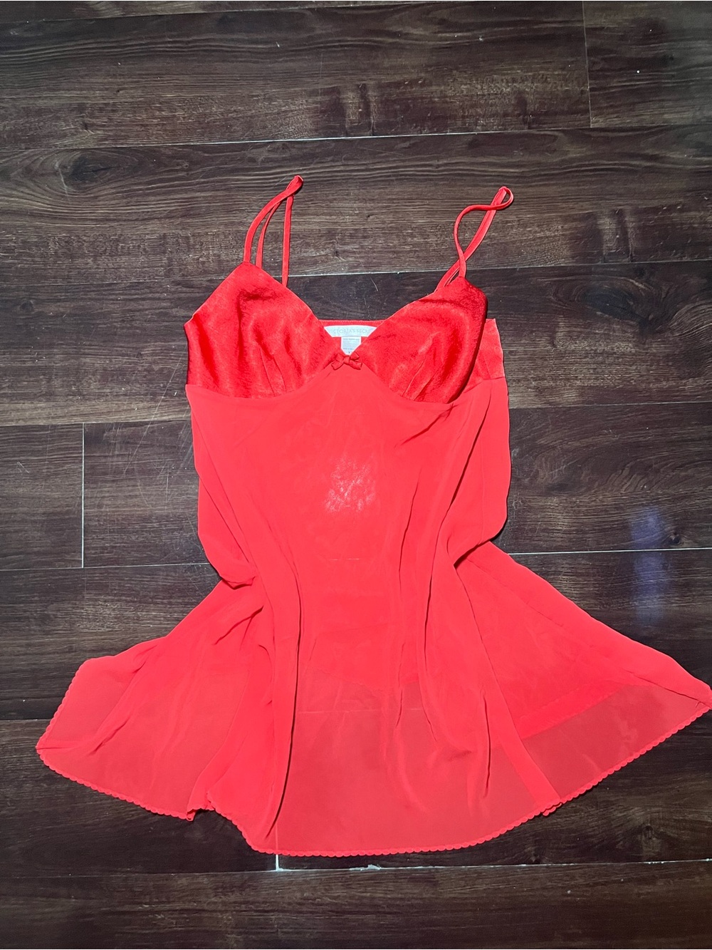 Vintage 90s Victoria’s Secret Red Slip Dress Size XS